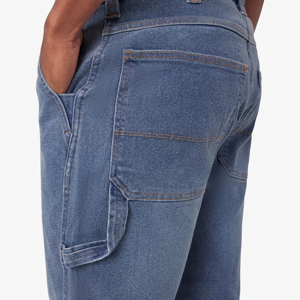 Dickie's FLEX Relaxed Fit Double Knee Jeans- Light Denim Wash -DU604
