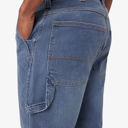 Dickie's FLEX Relaxed Fit Double Knee Jeans- Light Denim Wash -DU604