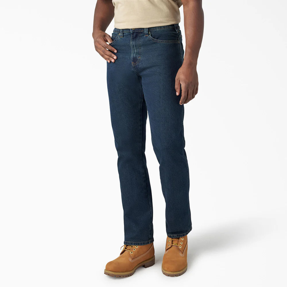 Vaqueros Dickies de corte regular - Azul índigo lavado a la piedra