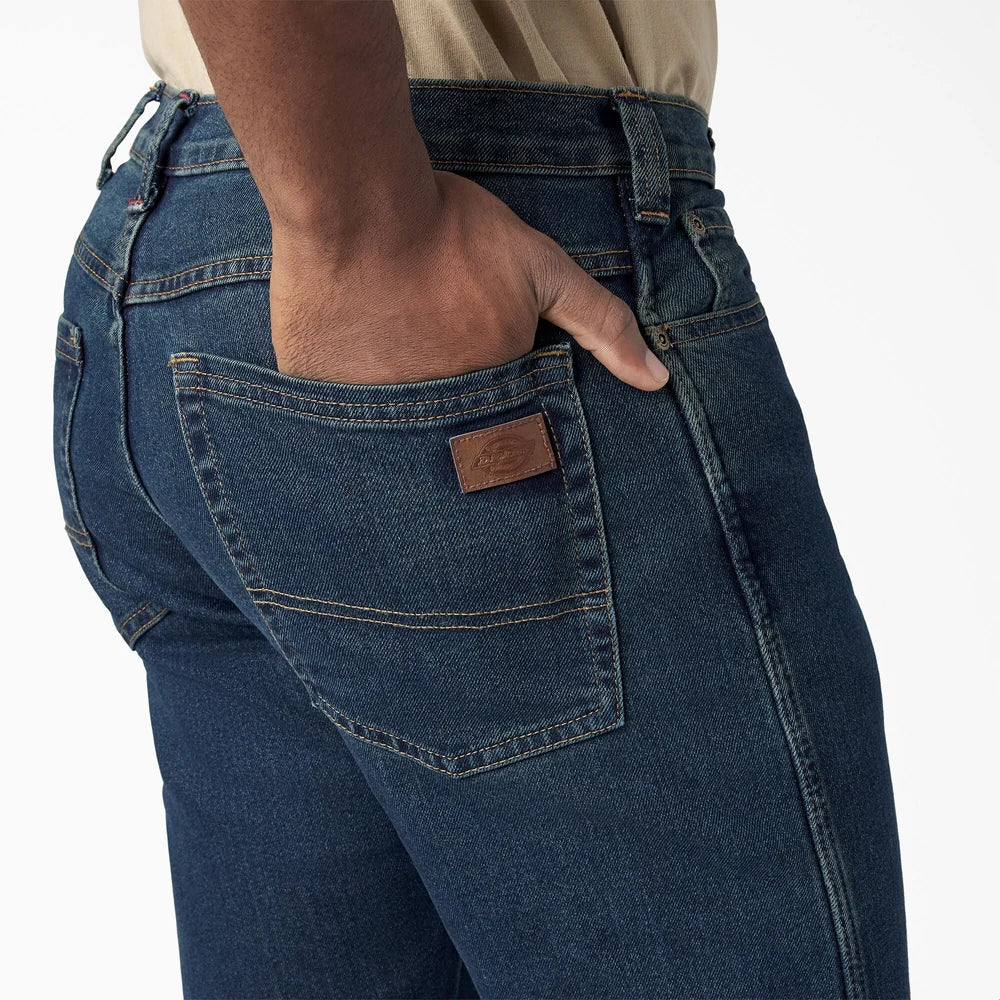 Vaqueros Dickies de corte regular - Azul índigo lavado a la piedra