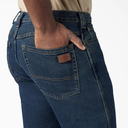 Vaqueros Dickies de corte regular - Azul índigo lavado a la piedra