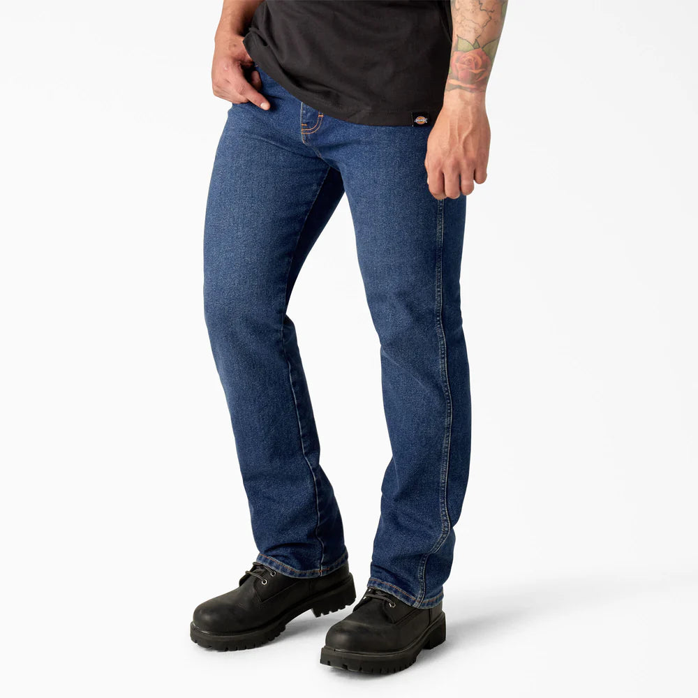 Dickies FLEX Regular Fit 5-Pocket Jeans- Medium Denim Wash -DD605