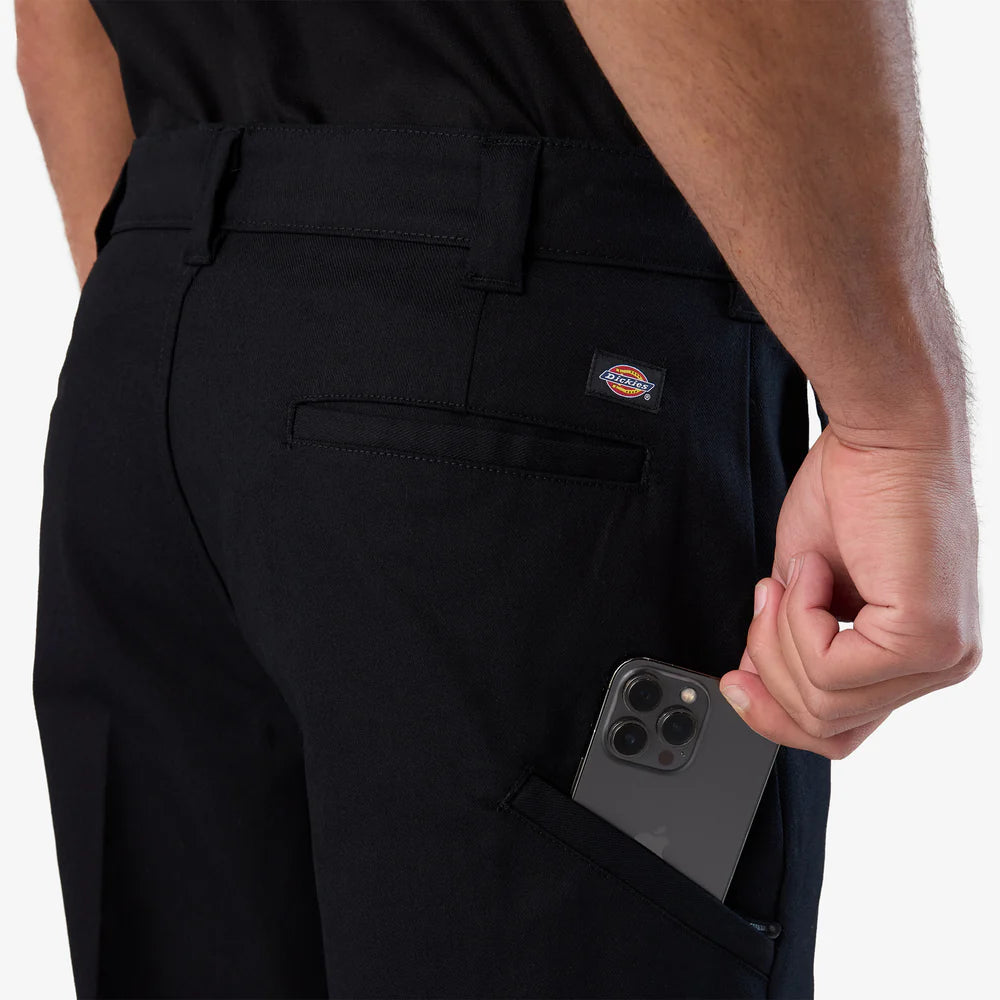 Dickie's MENS DOUBLE KNEE PRO WORK PANT-A85ZF-BLK(BLACK)