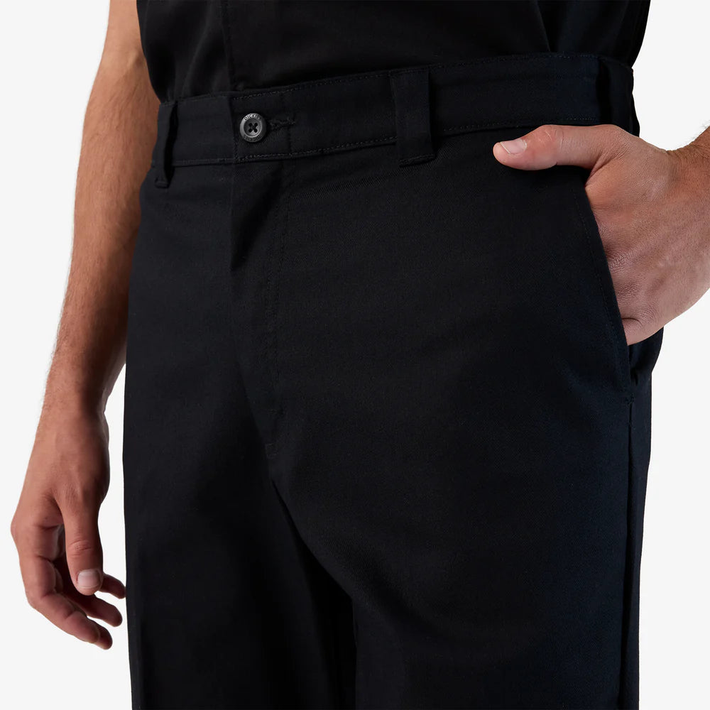 Dickie's MENS DOUBLE KNEE PRO WORK PANT-A85ZF-BLK(BLACK)