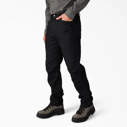 Dickie's Tradebuilt Duck Canvas Double Knee Pants-A861D-BLK(BLACK)