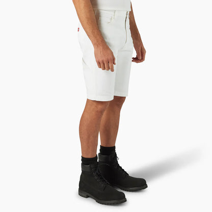 Dickie's MENS 11" UTILITY PAINTER SHORT (DX401)-A861J-0WH(WHITE)