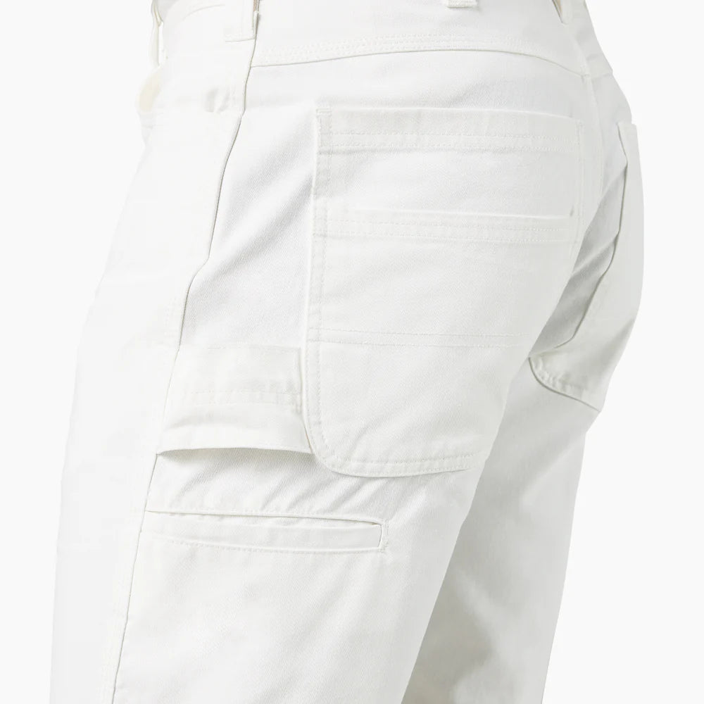 Dickie's MENS 11" UTILITY PAINTER SHORT (DX401)-A861J-0WH(WHITE)