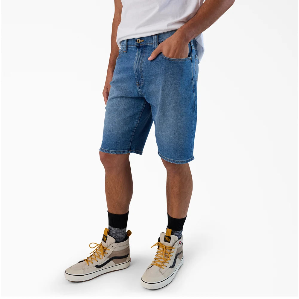 Dickies FLEX 5-Pocket Denim Shorts, 11"-A87LO-Denim light Wash