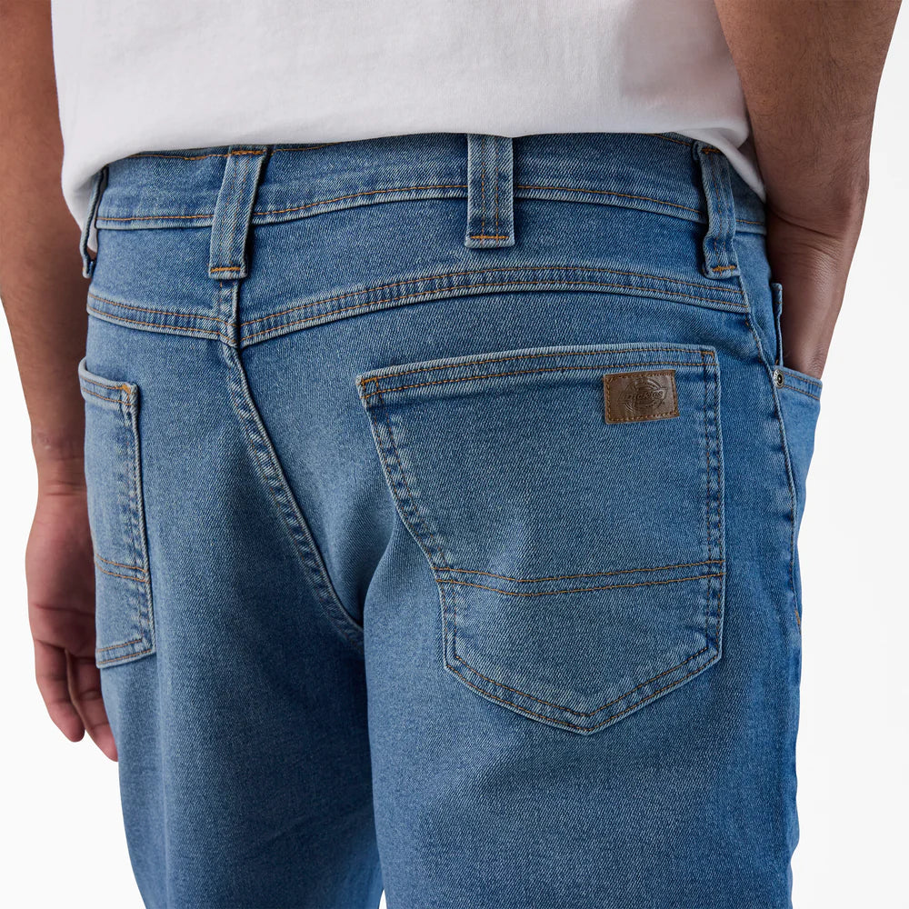 Dickies FLEX 5-Pocket Denim Shorts, 11"-A87LO-Denim light Wash