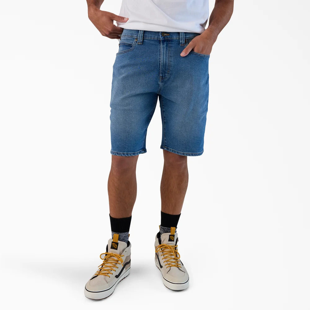 Dickies FLEX 5-Pocket Denim Shorts, 11"-A87LO-Denim light Wash