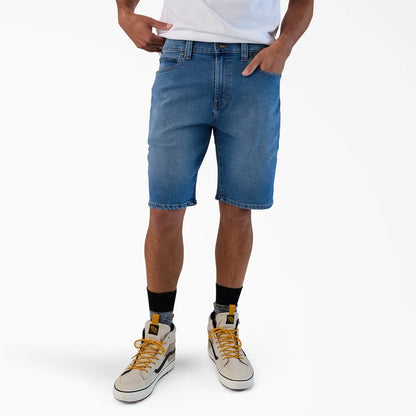 Dickies FLEX 5-Pocket Denim Shorts, 11"-A87LO-Denim light Wash