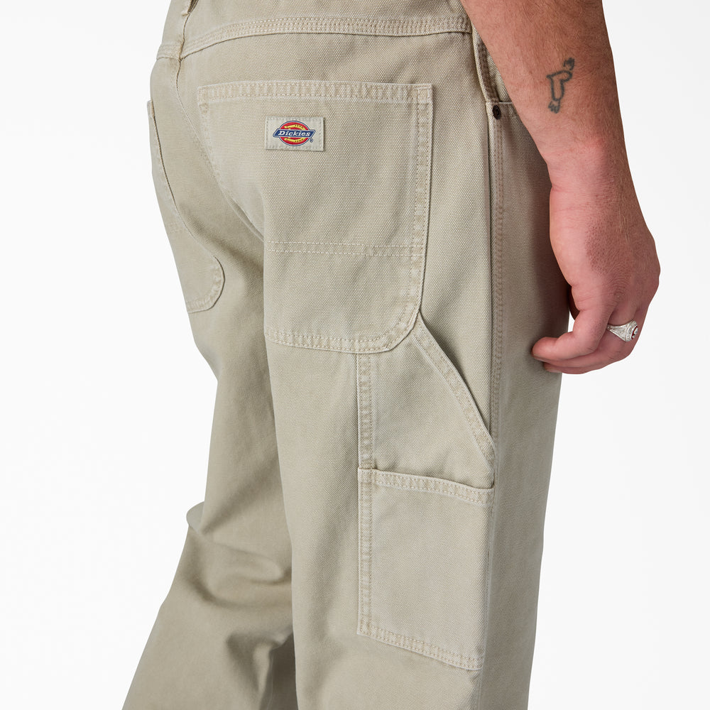 Dickies Worn In Duck Carpenter Pants-A88NC-Silver Birch (K91)