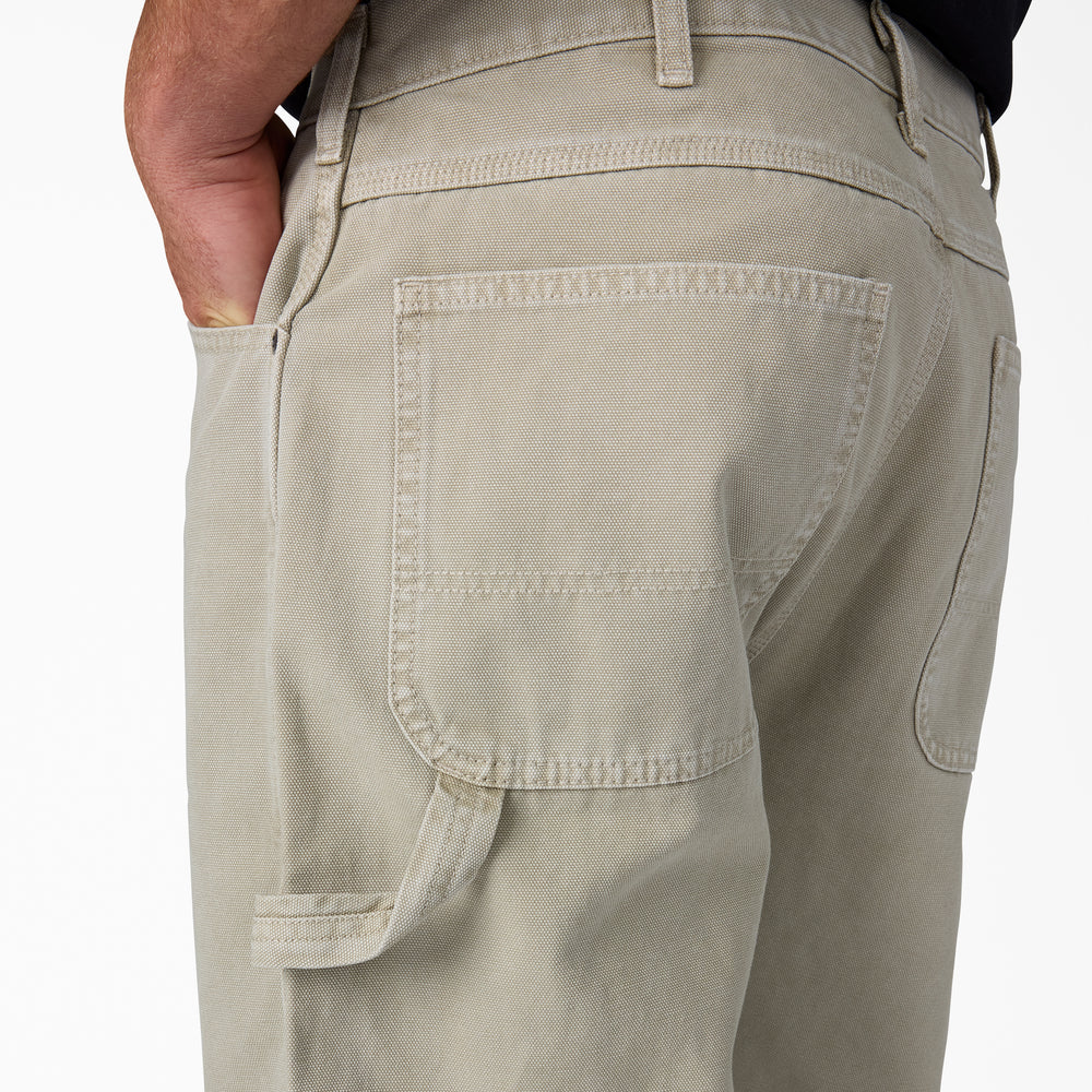 Dickies Worn In Duck Carpenter Pants-A88NC-Silver Birch (K91)
