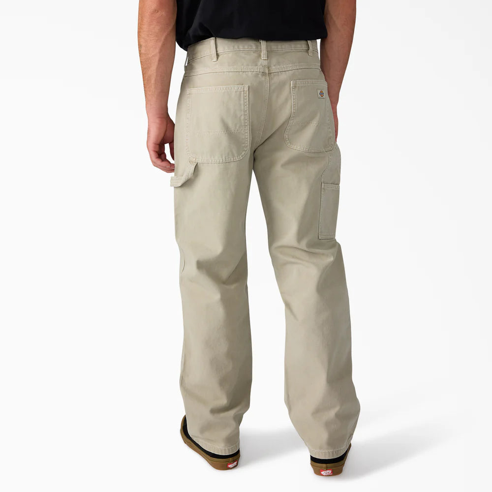 Dickies Worn In Duck Carpenter Pants-A88NC-Silver Birch (K91)