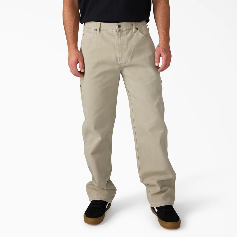 Dickies Worn In Duck Carpenter Pants-A88NC-Silver Birch (K91)
