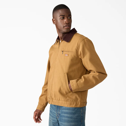 Dickies Blanket Lined Duck Canvas Jacket-A8DEV- Brown Duck