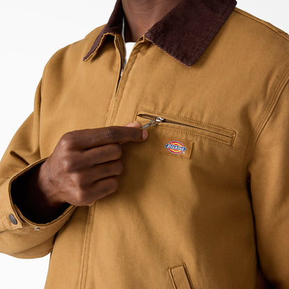Dickies Blanket Lined Duck Canvas Jacket-A8DEV- Brown Duck