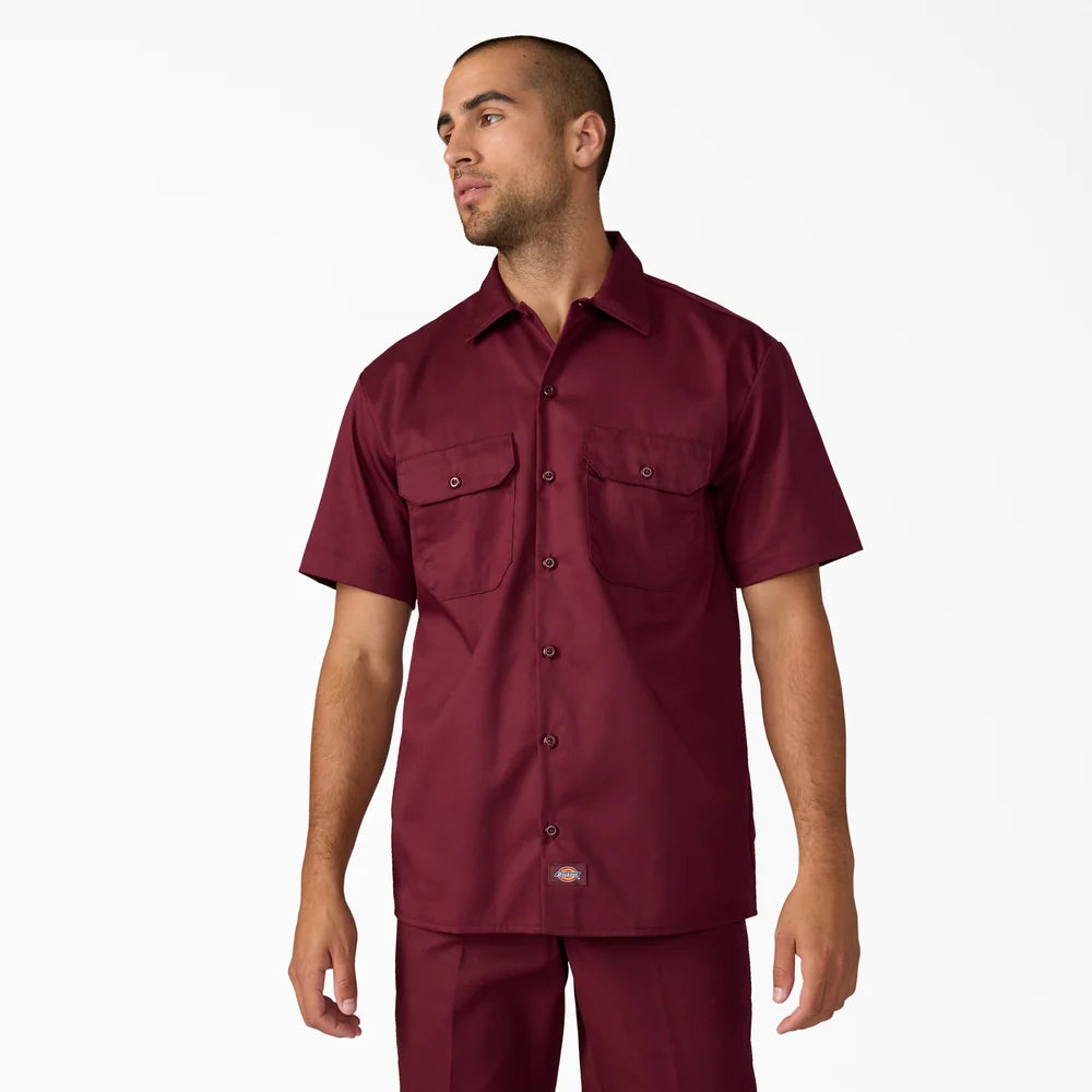 Dickies Short Sleeve Work Shirt-D1574-Mushroom