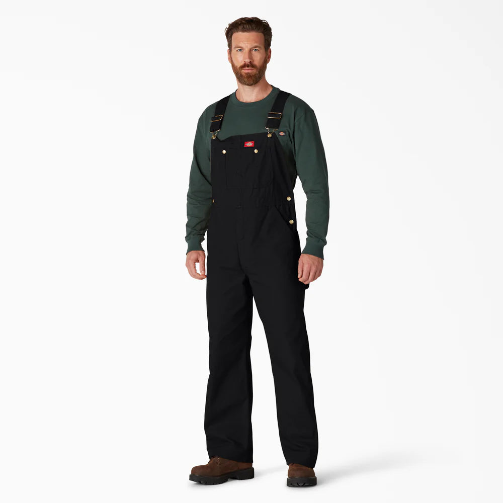 Dickies Classic Bib Overalls - Rinsed Black- DB100