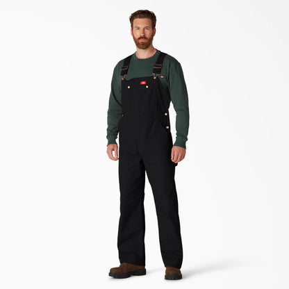 Dickies Classic Bib Overalls - Rinsed Black- DB100