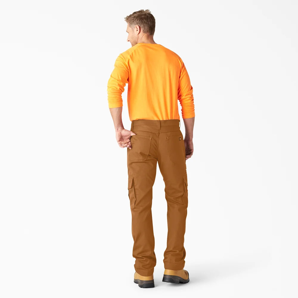 Dickies FLEX DuraTech Relaxed Fit Duck Cargo Pants-A876I- Brown Duck