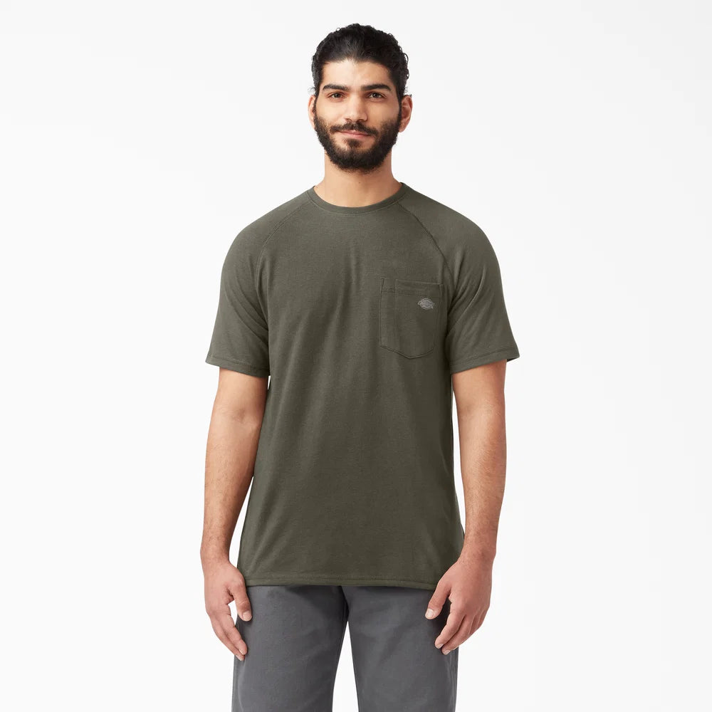 Dickies Cooling Short Sleeve Pocket T-Shirt-DUSTY BLUE-DSS600