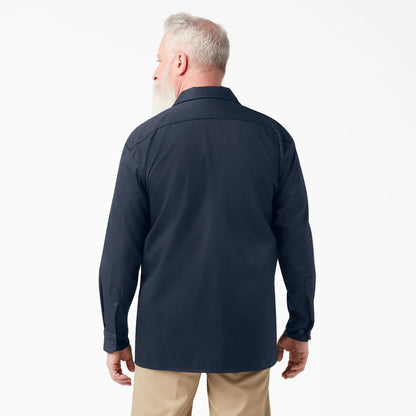 Dickies FLEX Relaxed Fit Long Sleeve Work Shirt-A877S-0DN(Dark Navy)