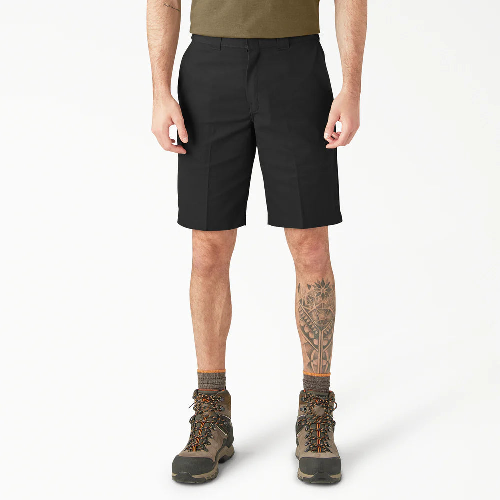 Dickies FLEX Relaxed Fit Work Shorts, 11"-A875Y-BLK(Black)