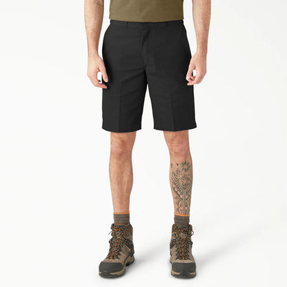 Dickies FLEX Relaxed Fit Work Shorts, 11"-A875Y-BLK(Black)