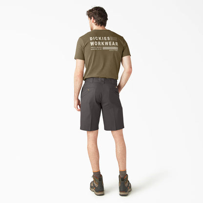 Dickies FLEX Relaxed Fit Work Shorts, 11"-A875Y-VG(Gravel Gray)
