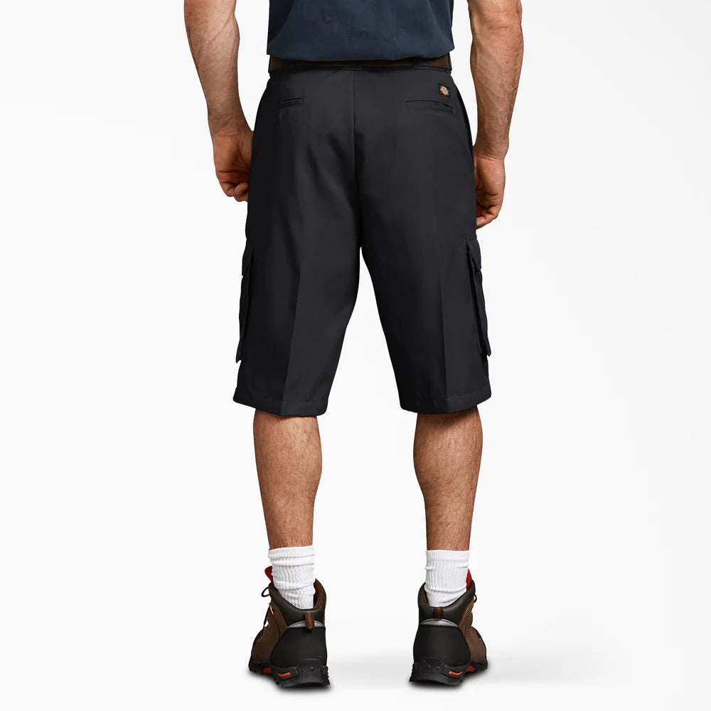 Dickies FLEX Loose Fit Cargo Work Shorts, 13"- A875J-BLK(Black)
