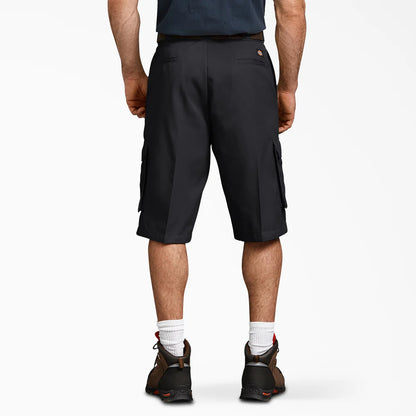 Dickies FLEX Loose Fit Cargo Work Shorts, 13"- A875J-BLK(Black)