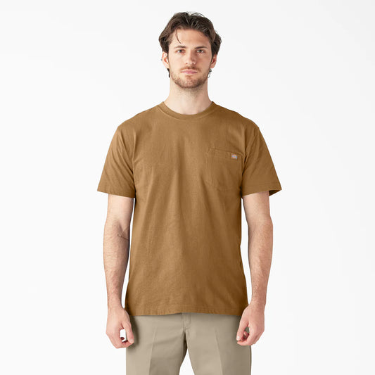 Dickies Heavyweight Short Sleeve Pocket T-Shirt-WS450-Brown Duck