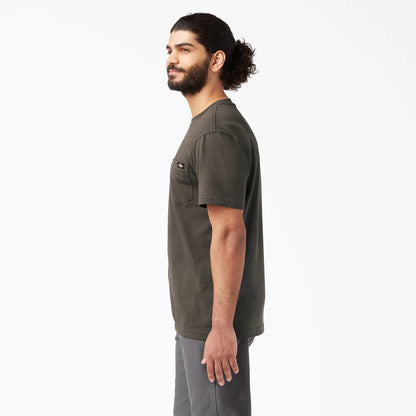 Dickies Heavyweight Heathered Short Sleeve Pocket T-Shirt - WS450-Black Olive(BV)