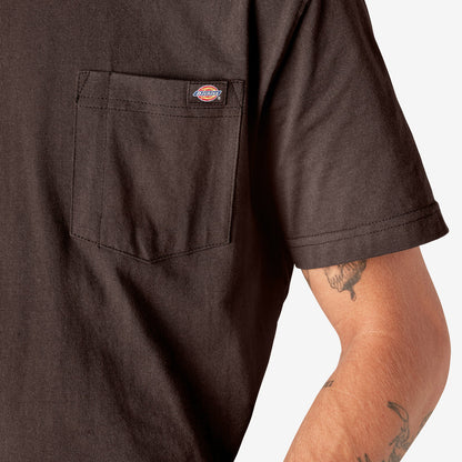Dickies Heavyweight Heathered Short Sleeve Pocket T-Shirt - WS450-Chocolate Brown (CB)