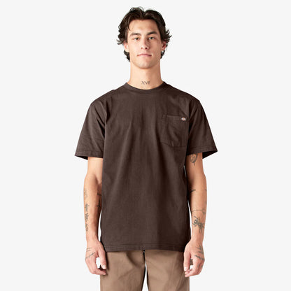 Dickies Heavyweight Heathered Short Sleeve Pocket T-Shirt - WS450-Chocolate Brown (CB)