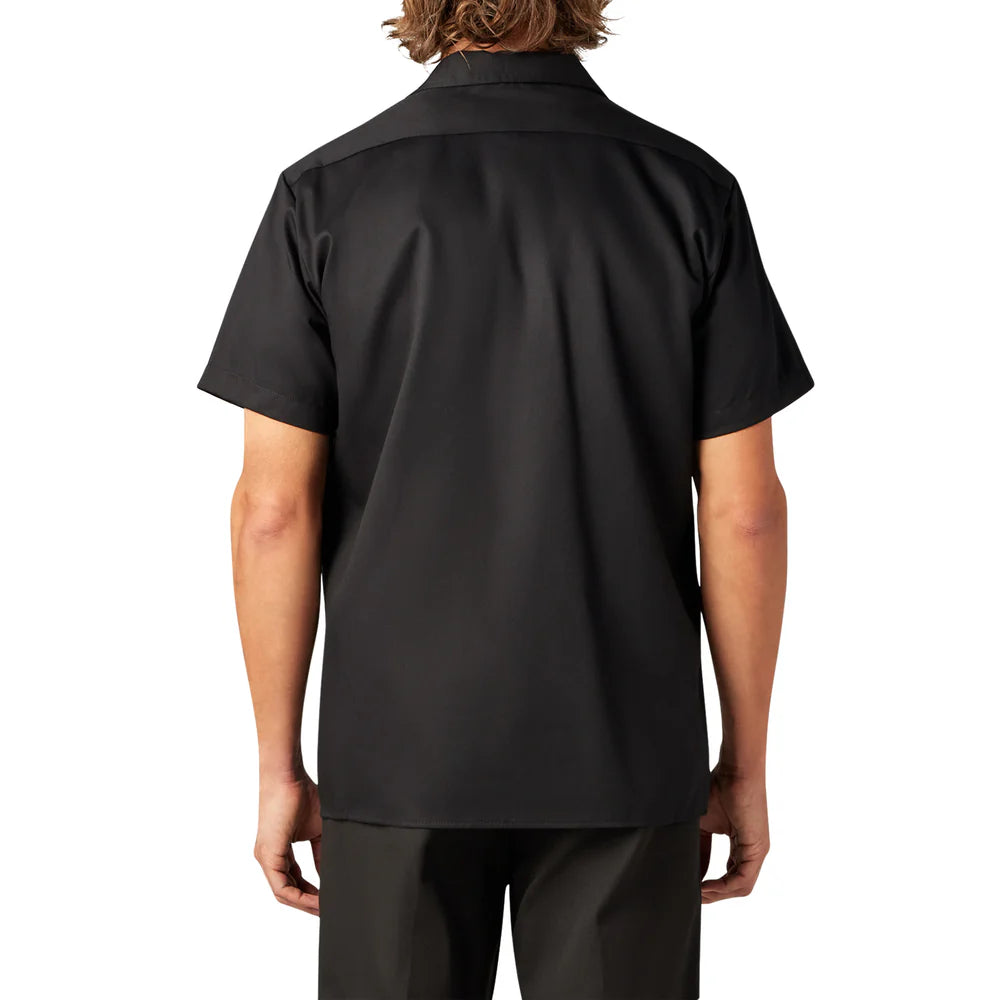 Dickies FLEX Slim Fit Short Sleeve Work Shirt-A875V-BLK(Black)