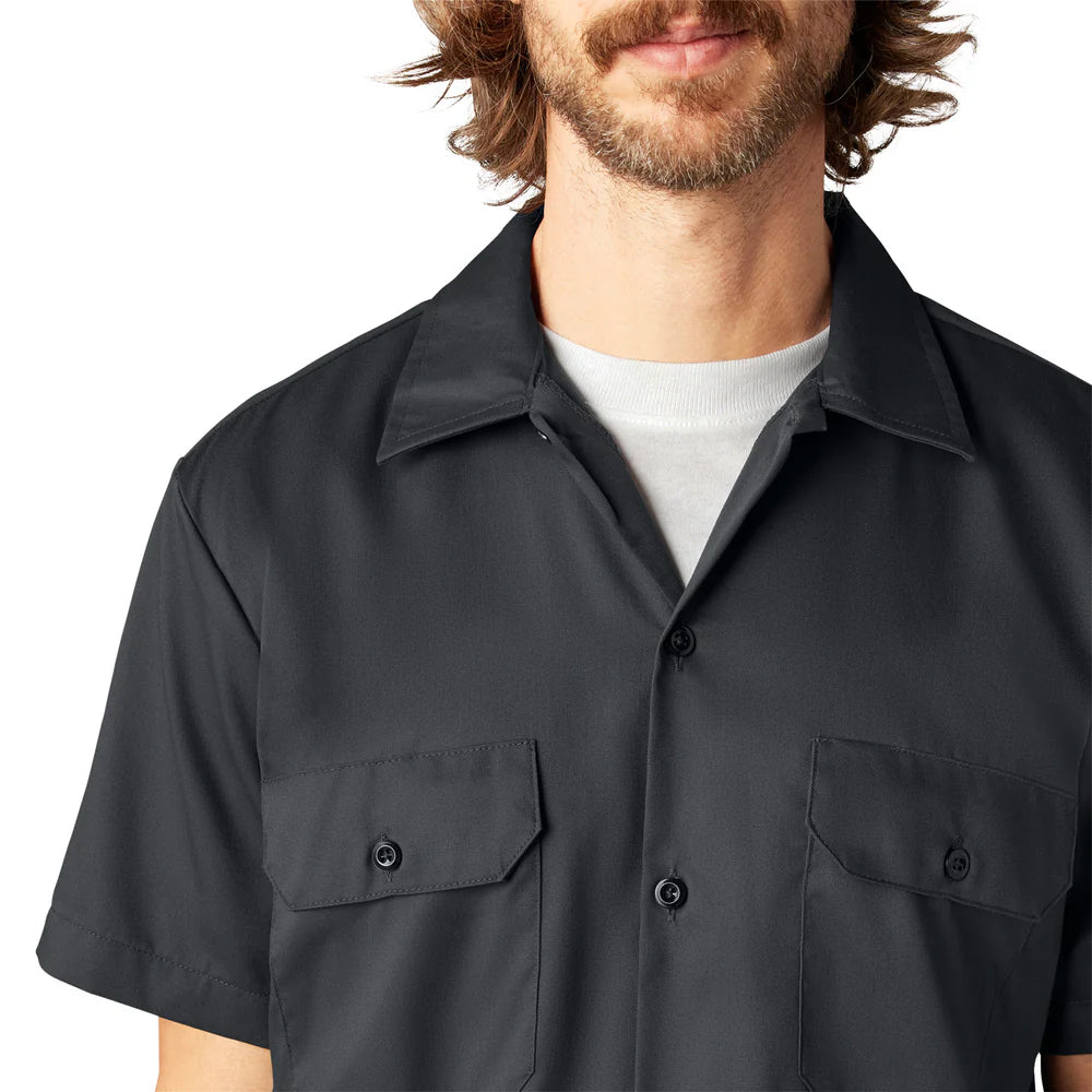 Dickies FLEX Slim Fit Short Sleeve Work Shirt-A875V-0CH(Charcoal)