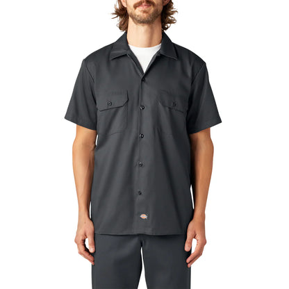 Dickies FLEX Slim Fit Short Sleeve Work Shirt-A875V-0CH(Charcoal)
