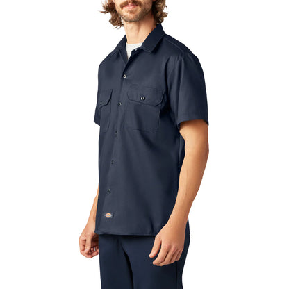Dickies FLEX Slim Fit Short Sleeve Work Shirt-A875V-0DN(Dark Navy)