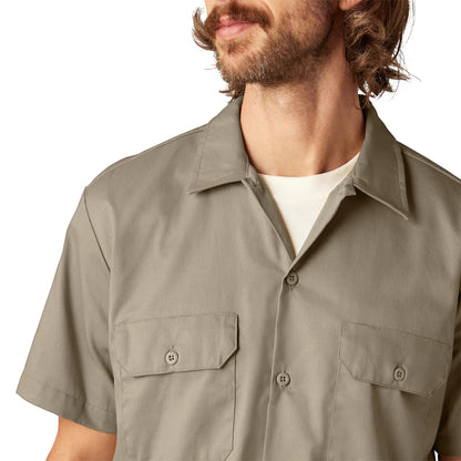 Dickies FLEX Slim Fit Short Sleeve Work Shirt-A875V-0DS(DESERT SAND)
