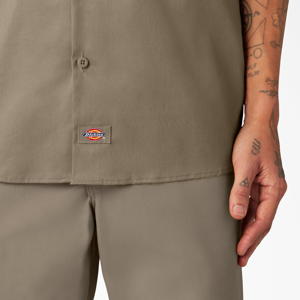 Dickies FLEX Slim Fit Short Sleeve Work Shirt-A875V-0DS(DESERT SAND)