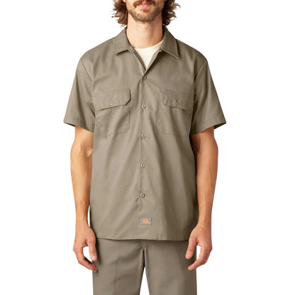 Dickies FLEX Slim Fit Short Sleeve Work Shirt-A875V-0DS(DESERT SAND)