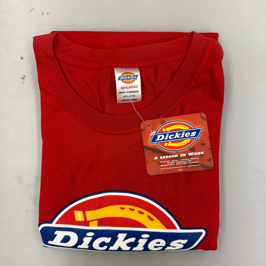 Dickies Classic Logo T-Shirt, Clearance (4XL, Red)