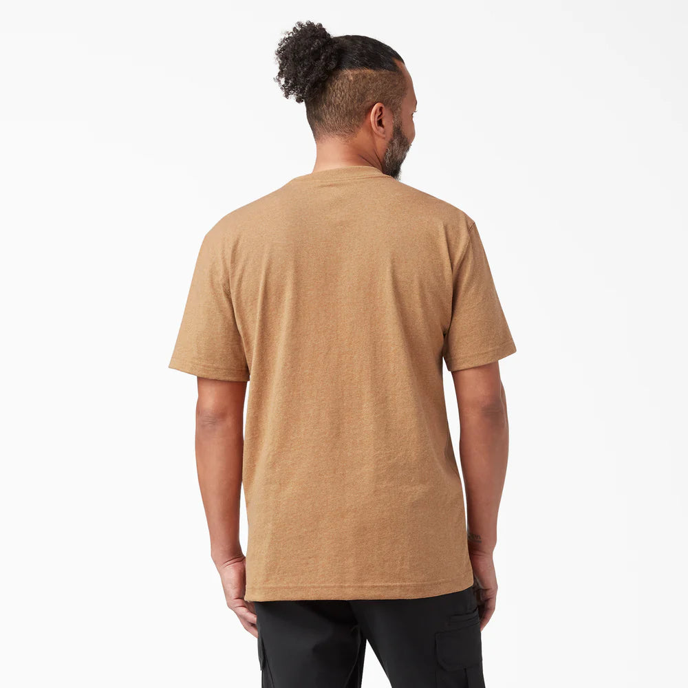 Dickies Heavyweight Heathered Short Sleeve Pocket T-Shirt - WS450H-Hunter Green Heather