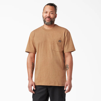 Dickies Heavyweight Heathered Short Sleeve Pocket T-Shirt - WS450H-Hunter Green Heather