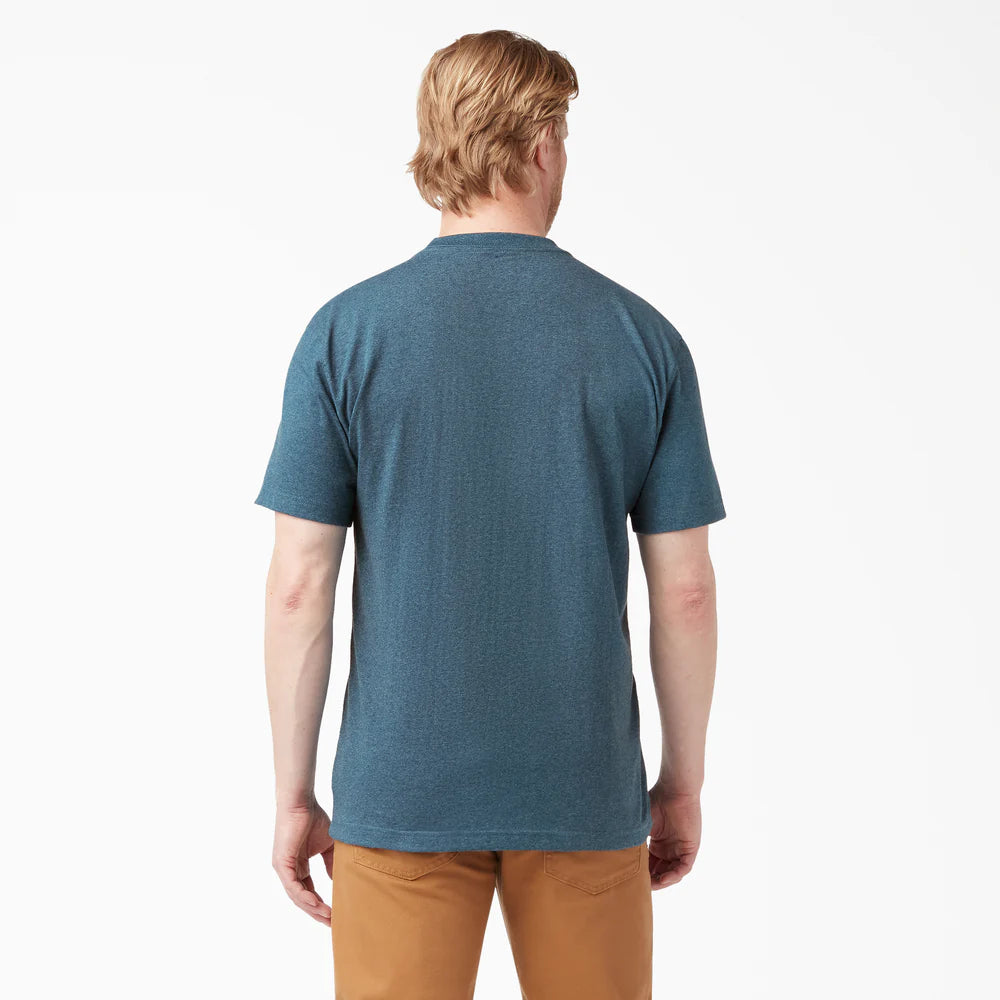 Dickies Heavyweight Heathered Short Sleeve Pocket T-Shirt - WS450H-Hunter Green Heather