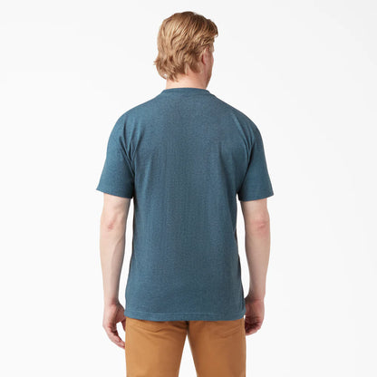 Dickies Heavyweight Heathered Short Sleeve Pocket T-Shirt - WS450H-Hunter Green Heather