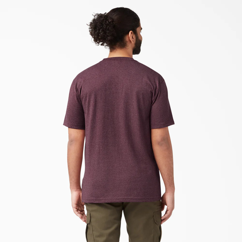 Dickies Heavyweight Heathered Short Sleeve Pocket T-Shirt - WS450H-Hunter Green Heather