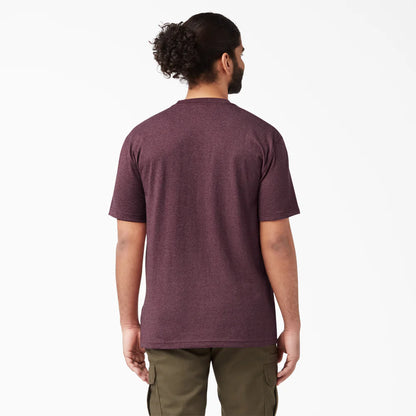 Dickies Heavyweight Heathered Short Sleeve Pocket T-Shirt - WS450H-Hunter Green Heather